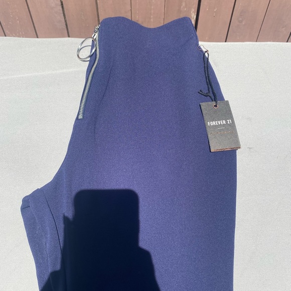 NWT💙 Forever21 High-Rise Pull Ring Pants - Picture 12 of 13